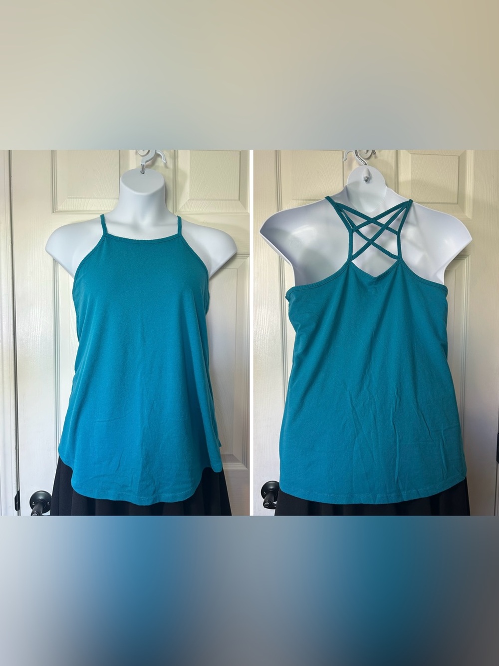 Lane Bryant Teal Strappy Back Tank Top – Size 14/16